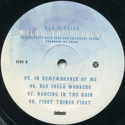Blu & Exile : Below The Heavens (In Hell Happy With Your New Imaginary Friend...) (2xLP, Album, RE + 7")