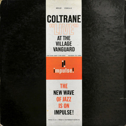 John Coltrane : "Live" At The Village Vanguard (LP, Album, RP, Gat)