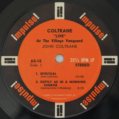 John Coltrane : "Live" At The Village Vanguard (LP, Album, RP, Gat)