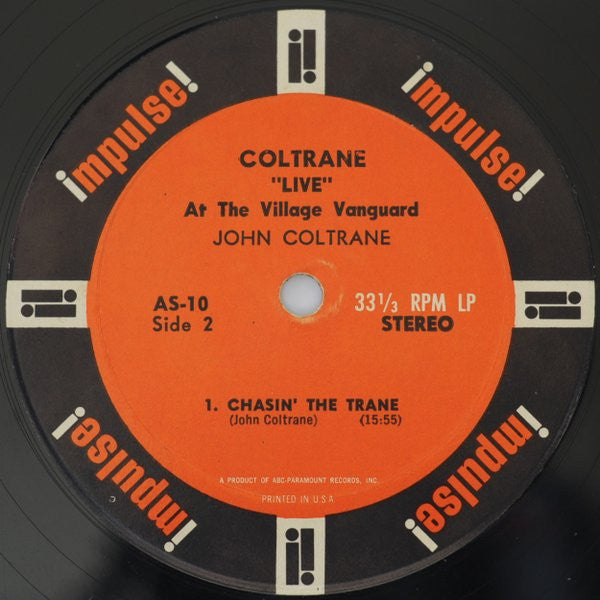 John Coltrane : "Live" At The Village Vanguard (LP, Album, RP, Gat)