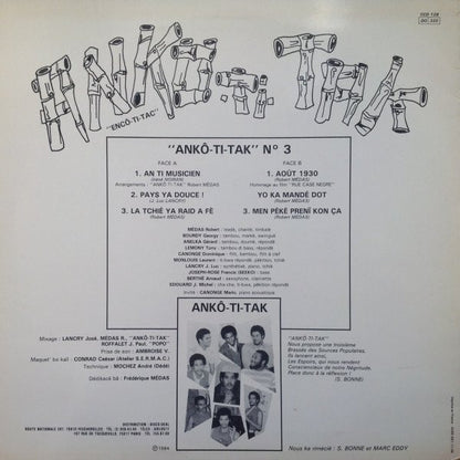 Enco-Ti-Tac : Aout 1930 (LP)