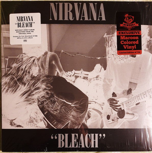 Nirvana : Bleach (LP, Album, Ltd, Num, RE, RM, Mar)