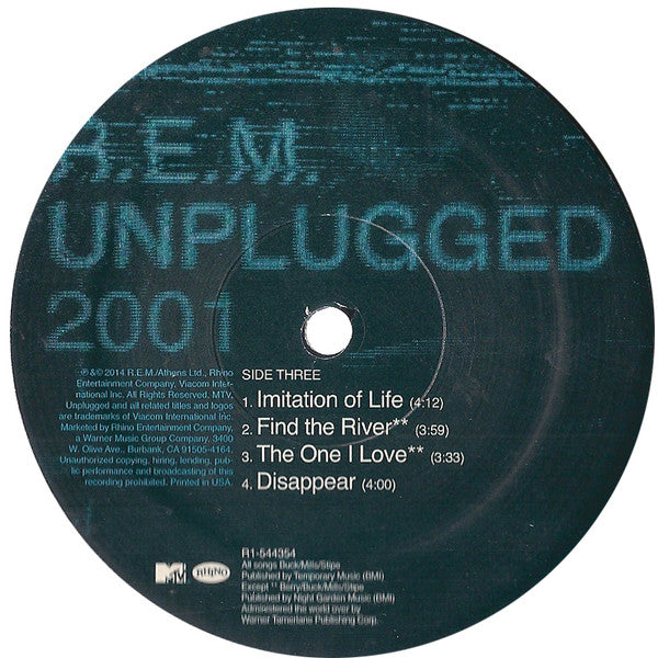 R.E.M. : Unplugged  2001 (2xLP, Album)
