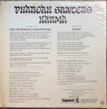 Pharoah Sanders : Karma (LP, Album, RE)