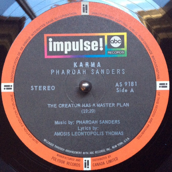 Pharoah Sanders : Karma (LP, Album, RE)