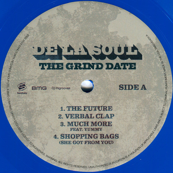De La Soul : The Grind Date (LP, Blu + LP, Ora + Album, RE, RP, Gat)