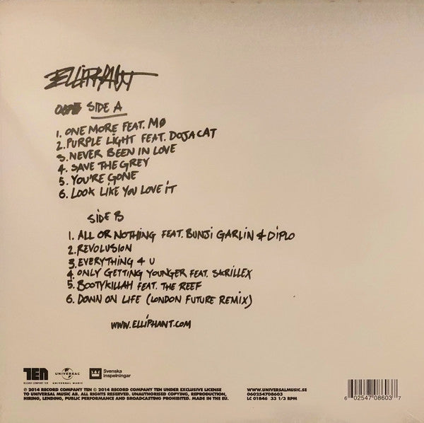 Elliphant : One More (LP, Album)