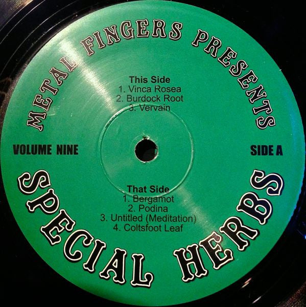 Metal Fingers : Special Herbs Volume 9 & 0 (2xLP, Comp, RE + 7", Ltd + S/Edition)