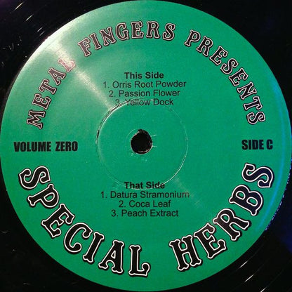 Metal Fingers : Special Herbs Volume 9 & 0 (2xLP, Comp, RE + 7", Ltd + S/Edition)