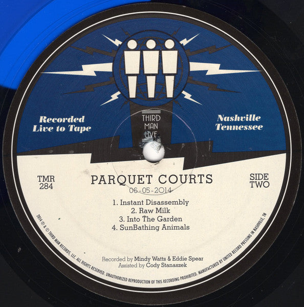 Parquet Courts : Live At Third Man Records (LP, Ltd, Blu)