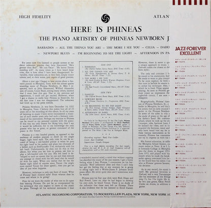 Phineas Newborn Jr. = Phineas Newborn Jr. : Here Is Phineas (The Piano Artistry Of Phineas Newborn Jr.) = ヒア・イズ・フィニアス (LP, Album, Mono, RE)