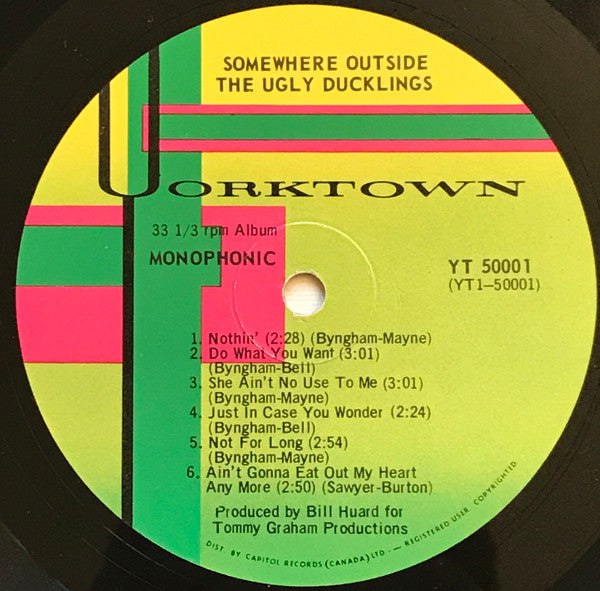 The Ugly Ducklings : Somewhere Outside (LP, Album, Mono, Mul)
