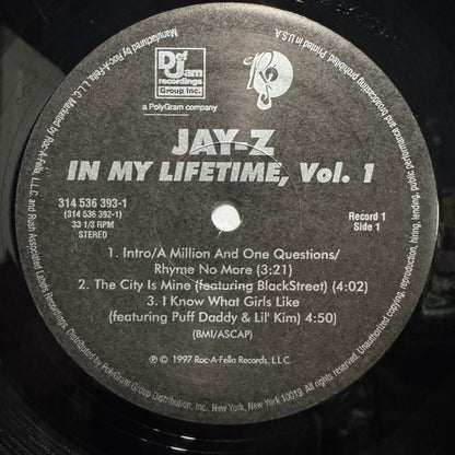 Jay-Z : In My Lifetime, Vol. 1 (2xLP, Album)