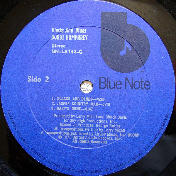 Bobbi Humphrey : Blacks And Blues (LP, Album, All)