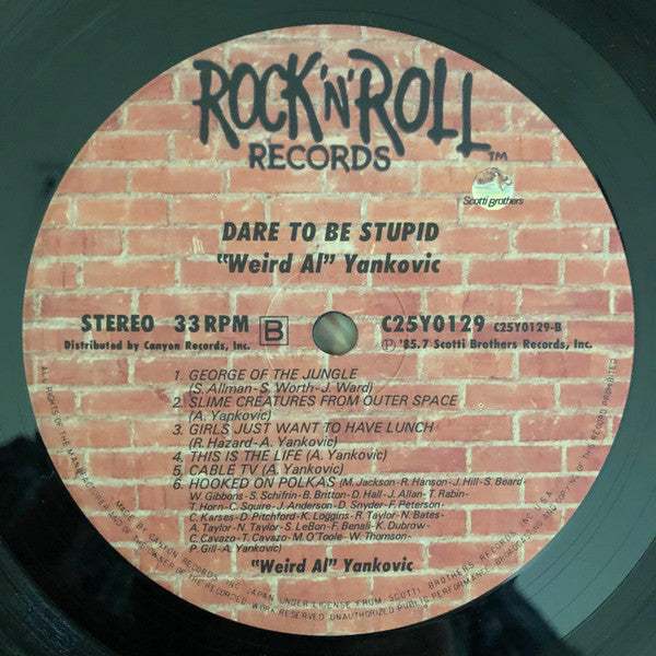 "Weird Al" Yankovic : Dare To Be Stupid (LP, Album)