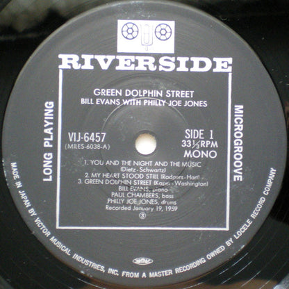 Bill Evans With "Philly" Joe Jones : Green Dolphin Street (LP, Album, Mono, RE)