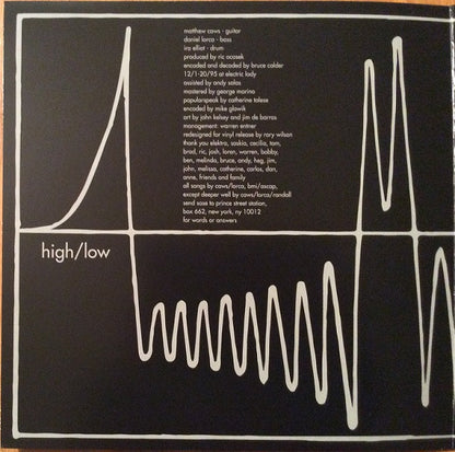 Nada Surf : High/Low (LP, Album, Club, RE, RM, Ora)