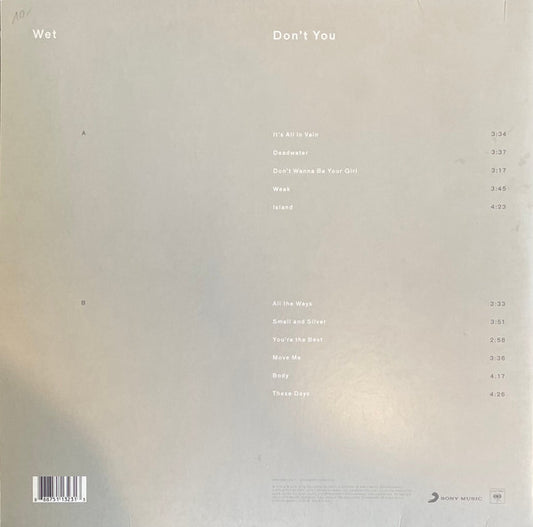 Wet (8) : Don't You (LP, Album, 180)