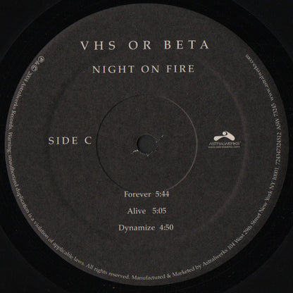 VHS Or Beta : Night On Fire (2xLP)
