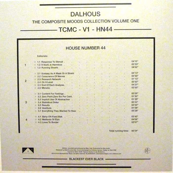 Dalhous : The Composite Moods Collection Vol.1: House Number 44 (2xLP, Album)