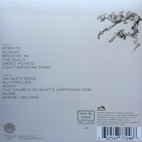 Sia : Colour The Small One (LP, Album, Club, Ltd, Num, RE, Gre)