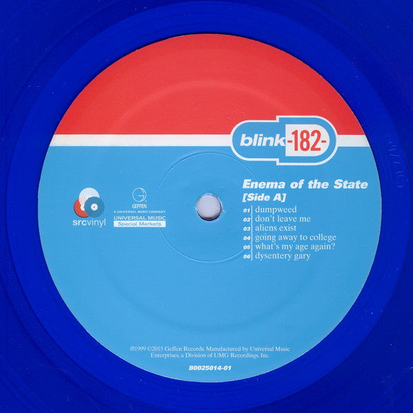 Blink-182 : Enema Of The State (LP, Album, Ltd, RE, Blu)