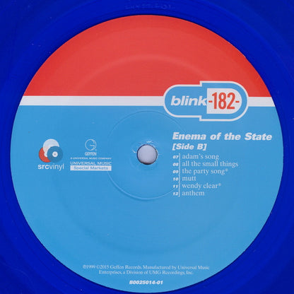 Blink-182 : Enema Of The State (LP, Album, Ltd, RE, Blu)