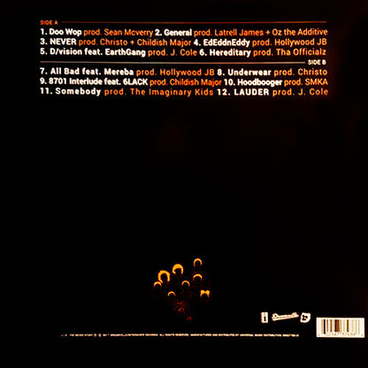 J.I.D : The Never Story (LP, Album, Ora)